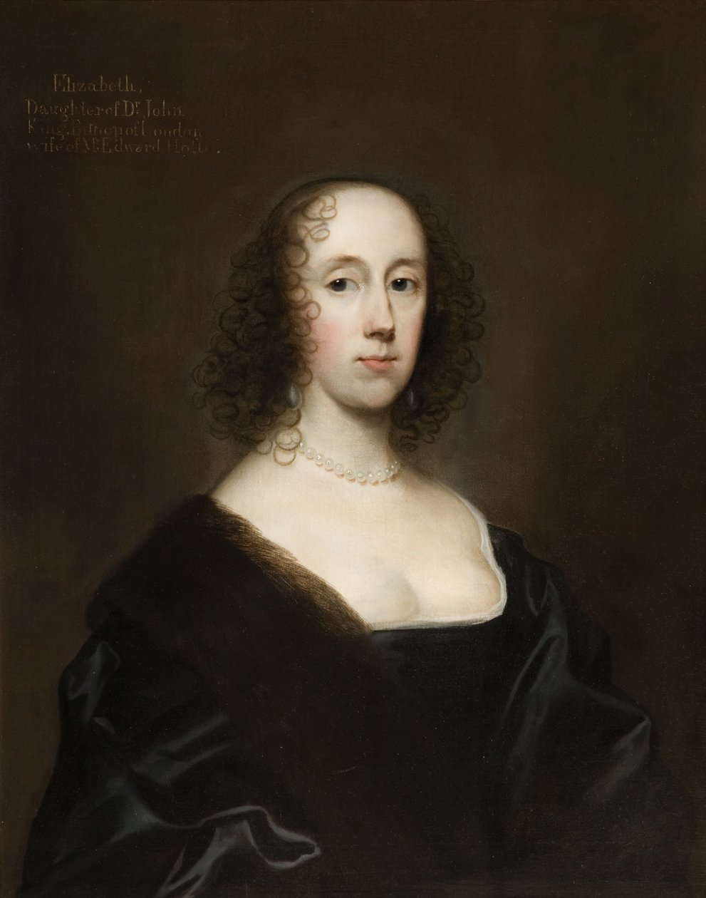 Ritratto di Elizabeth Holte nata King da Cornelis Janssens van Ceulen