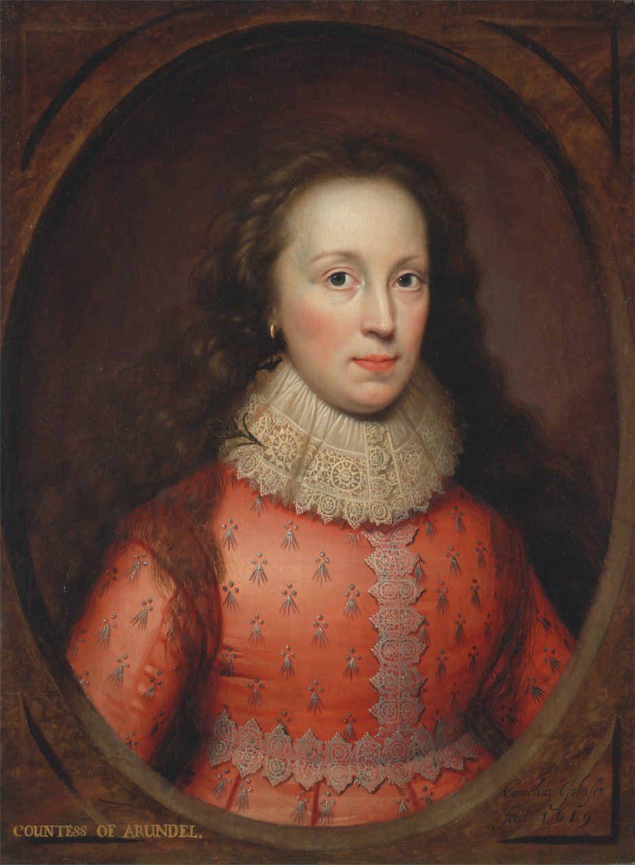 Ritratto di donna, tradizionalmente identificato come la contessa di Arundel da Cornelis Janssens van Ceulen