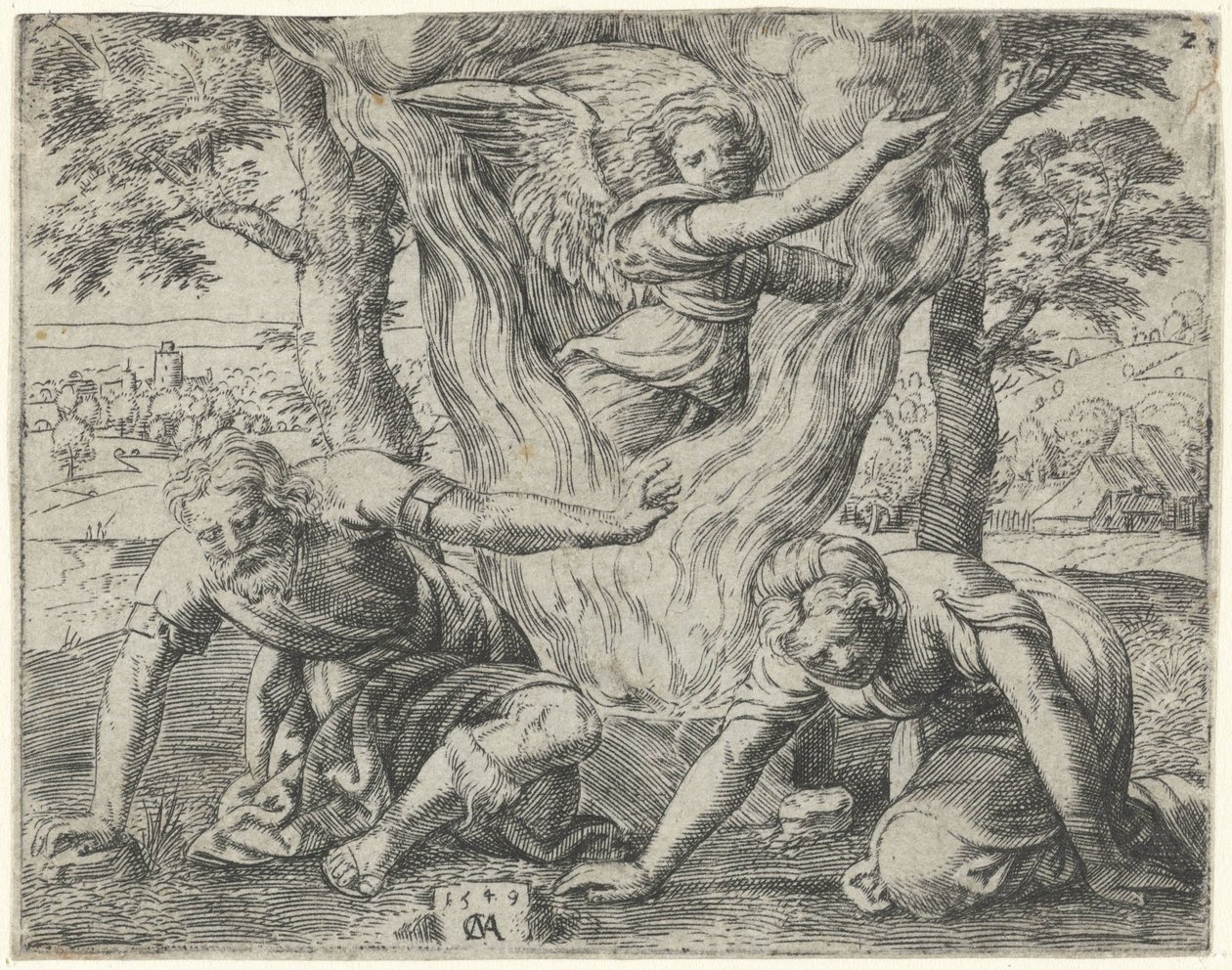 Offerta di Manoach (Storia di Sansone) da Cornelis Massijs