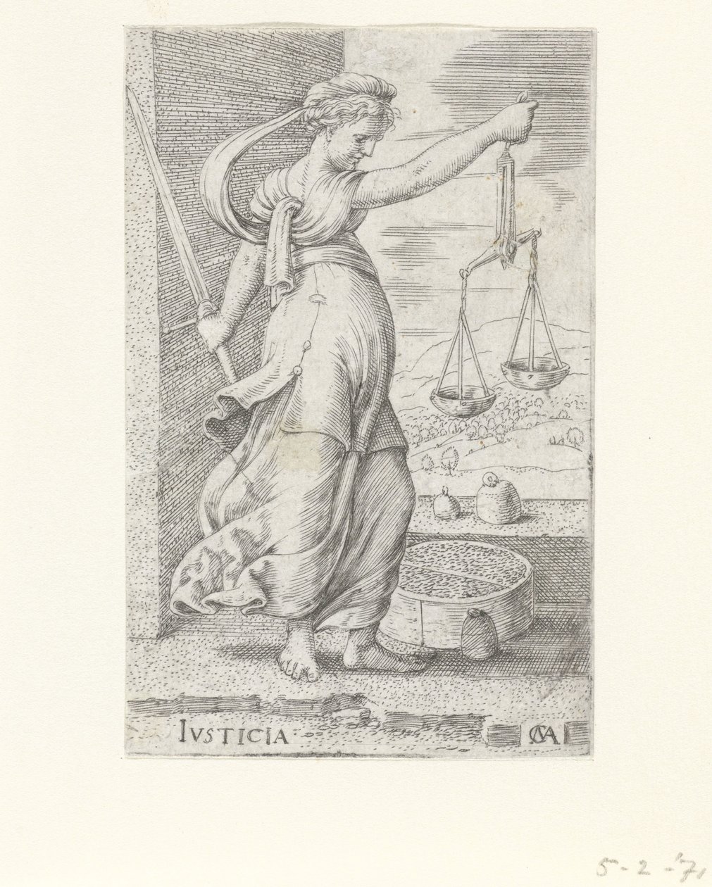 Giustizia (serie Le virtù) da Cornelis Massijs