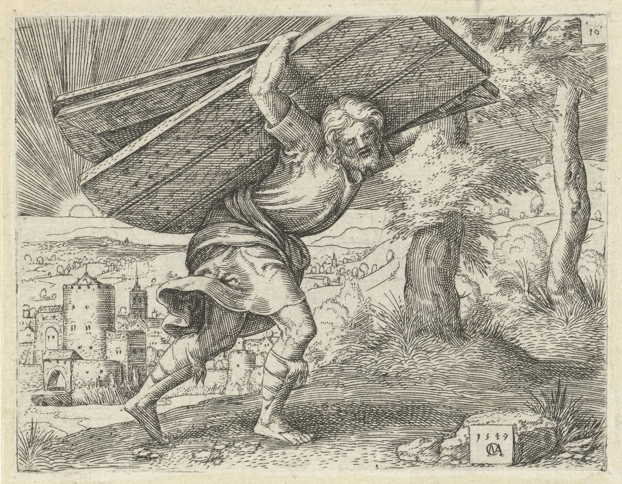 Sansone porta le porte di Gaza da Cornelis Massijs