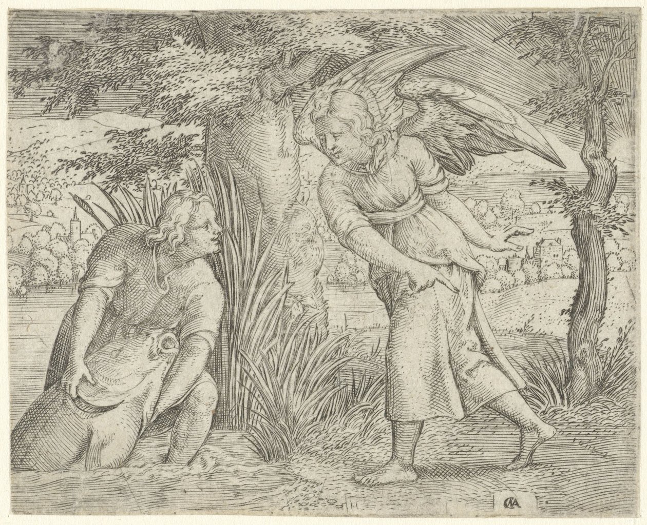Tobia e il pesce da Cornelis Massijs