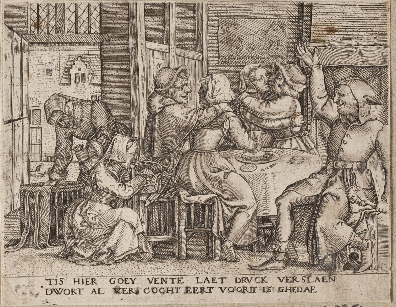 Due coppie di amanti in una locanda da Cornelis Massijs