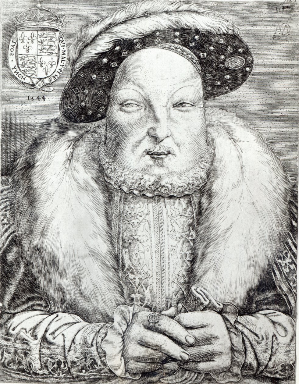 Ritratto di Enrico VIII, 1548 da Cornelis Massys