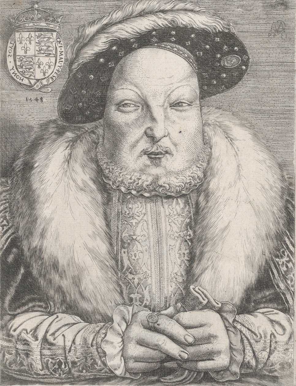 Ritratto di Enrico VIII, ca. 1547 da Cornelis Massys