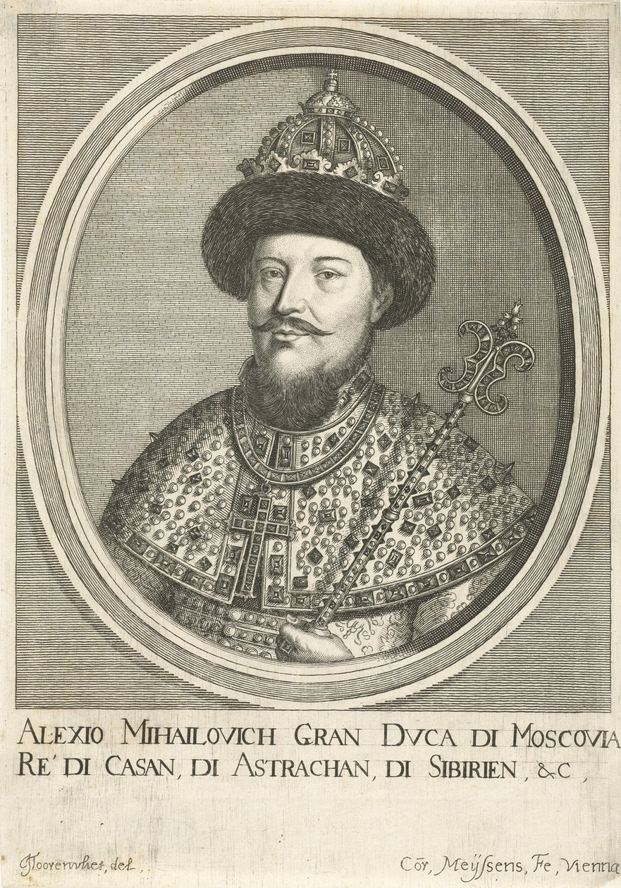 Ritratto dello Zar Alessio I Michajlovič di Russia 1629-1676, 1670 da Cornelis Meyssens