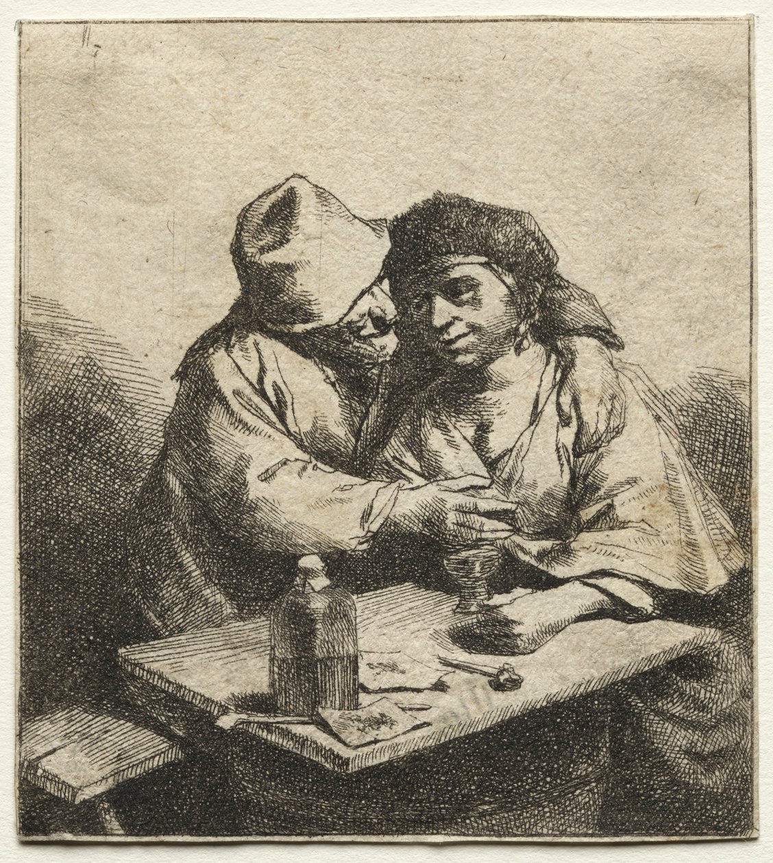 La coppia amorosa, metà 1600 da Cornelis Pietersz Bega