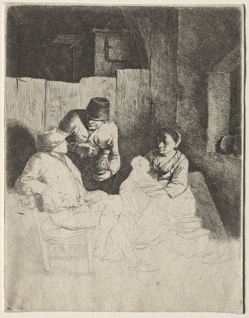 La madre seduta in una locanda da Cornelis Pietersz Bega