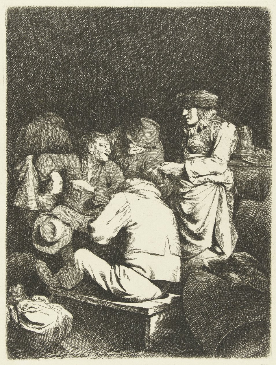 Oste e compagnia in una locanda da Cornelis Pietersz. Bega