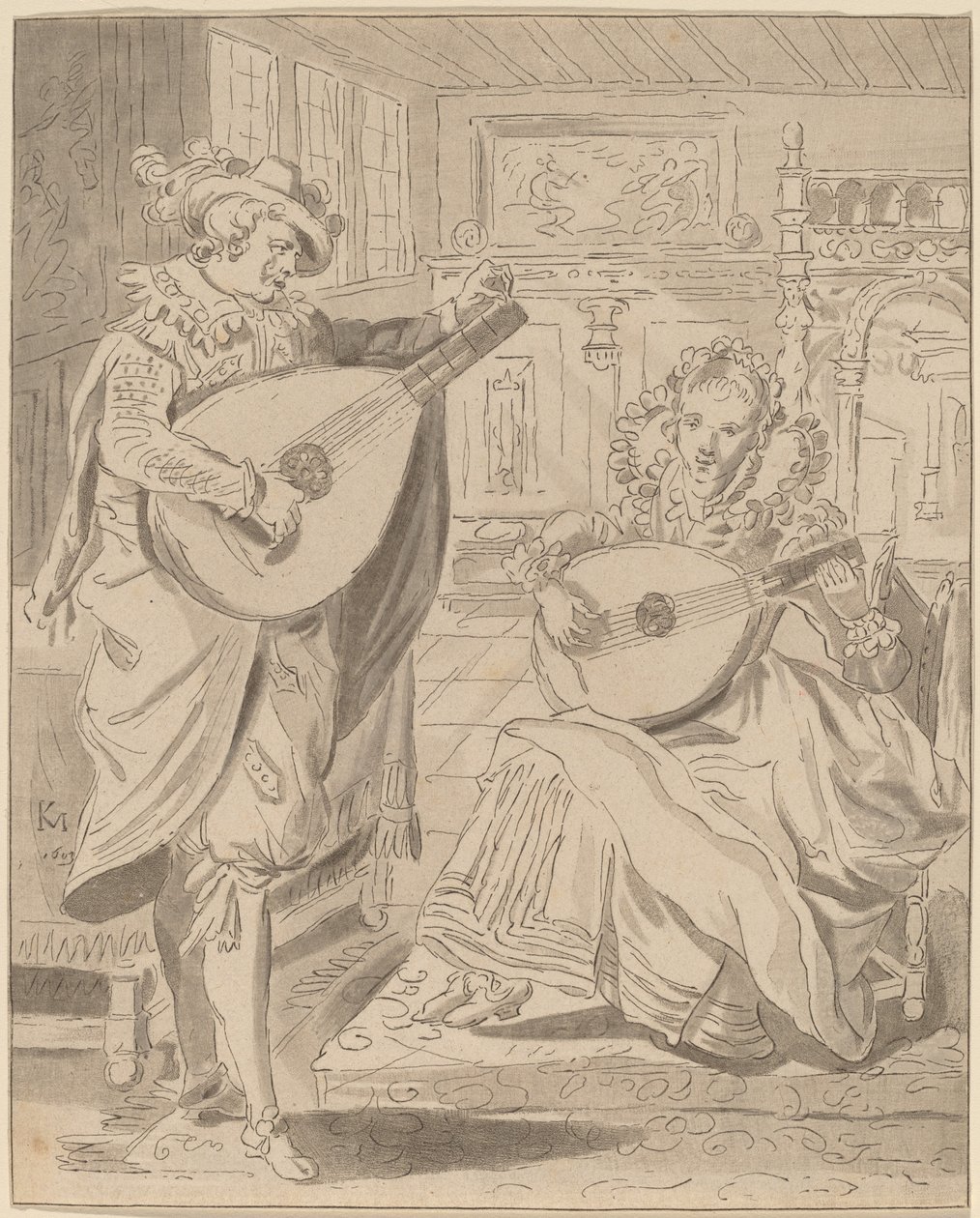 Compagnia musicale da Cornelis Ploos van Amstel