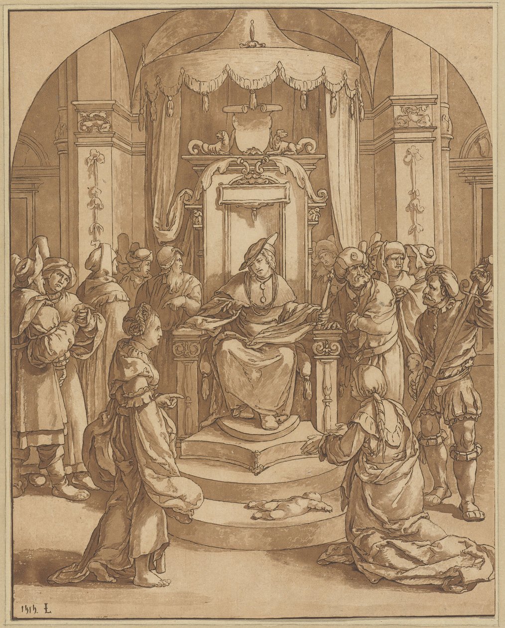 Giudizio di Salomone da Cornelis Ploos van Amstel