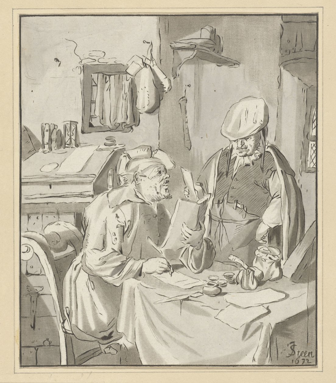 Scrittore di una lettera da Cornelis Ploos van Amstel