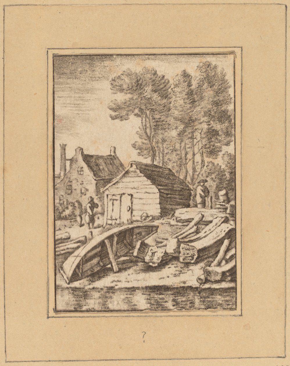 Cantiere navale, 1761, pubblicato 1765 da Cornelis Ploos van Amstel