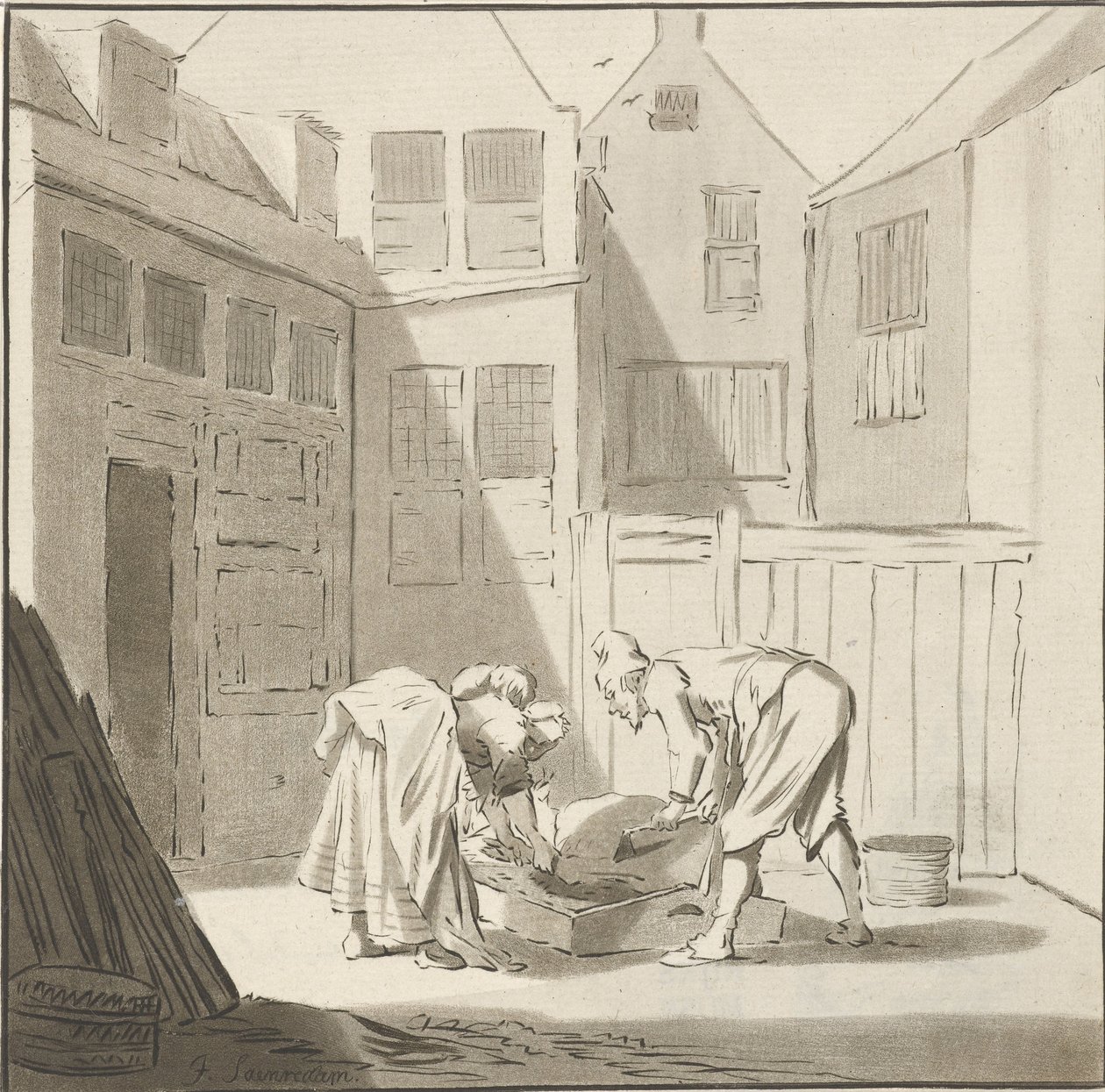 Macellazione del maiale da Cornelis Ploos van Amstel