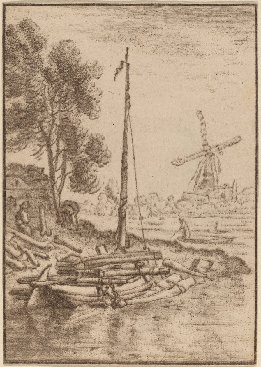 Fiume tortuoso, 1761, pubblicato 1765 da Cornelis Ploos van Amstel
