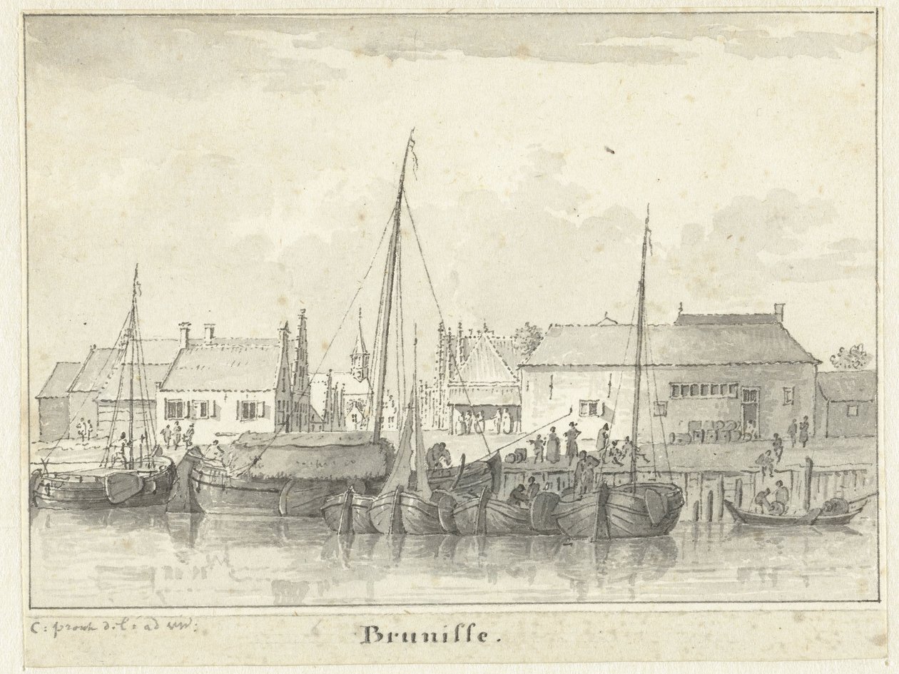 Veduta del porticciolo di Bruinisse da Cornelis Pronk