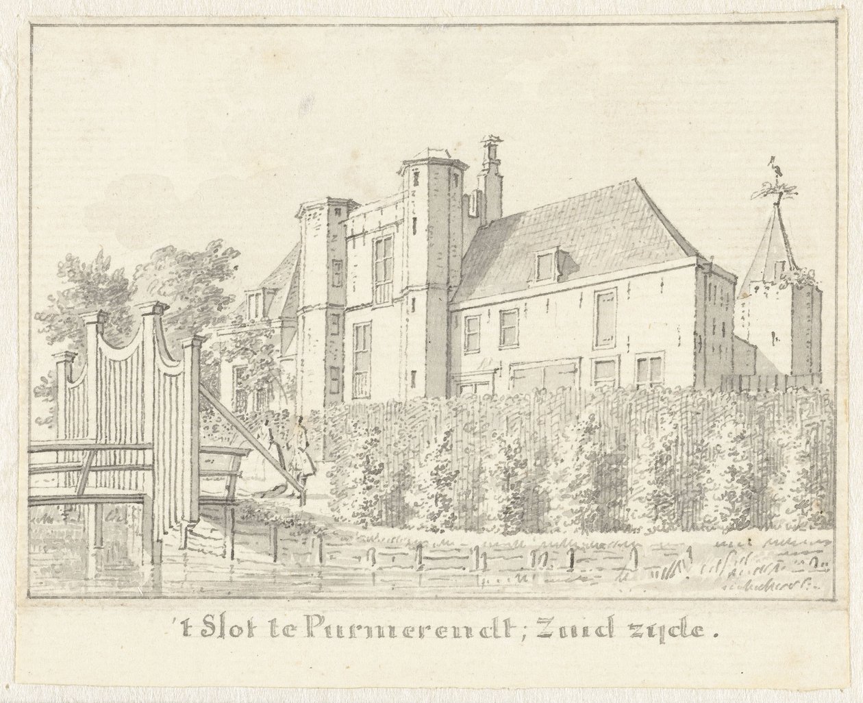 Il castello di Purmerend da Cornelis Pronk