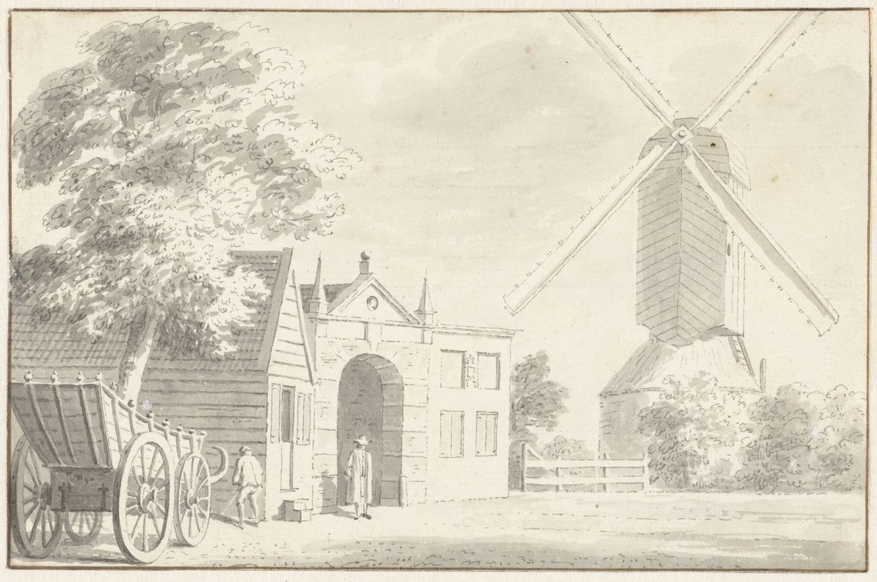 Porta Noordeinder a Monnickendam da Cornelis Pronk