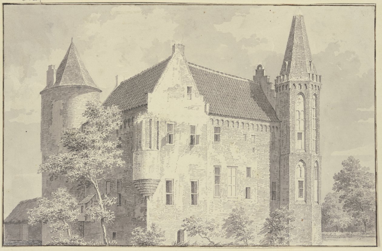 Castello di Croy nel villaggio di Aarle-Rixtel da Cornelis Pronk