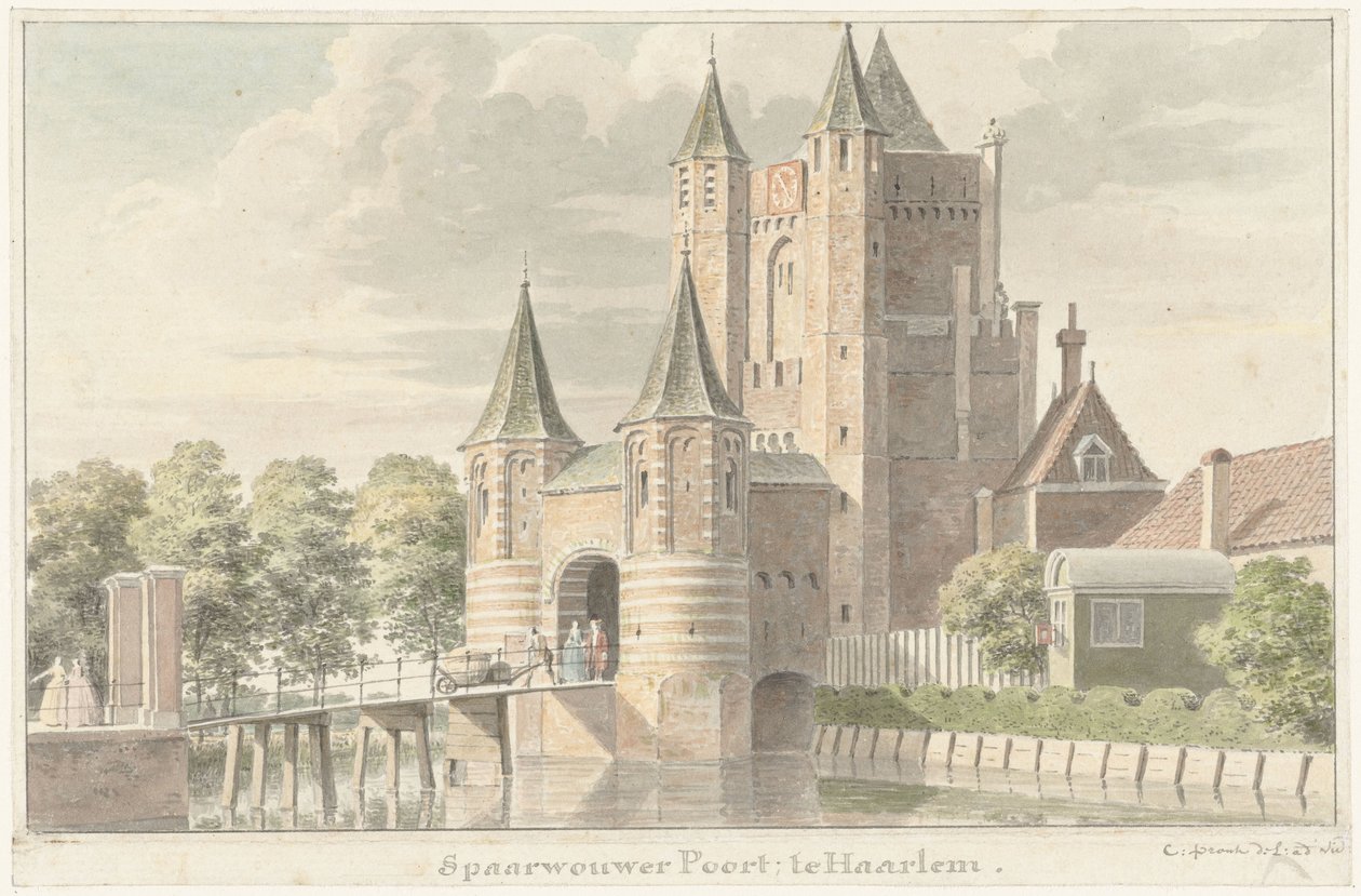 Porta di Spaarnwouder a Haarlem da Cornelis Pronk