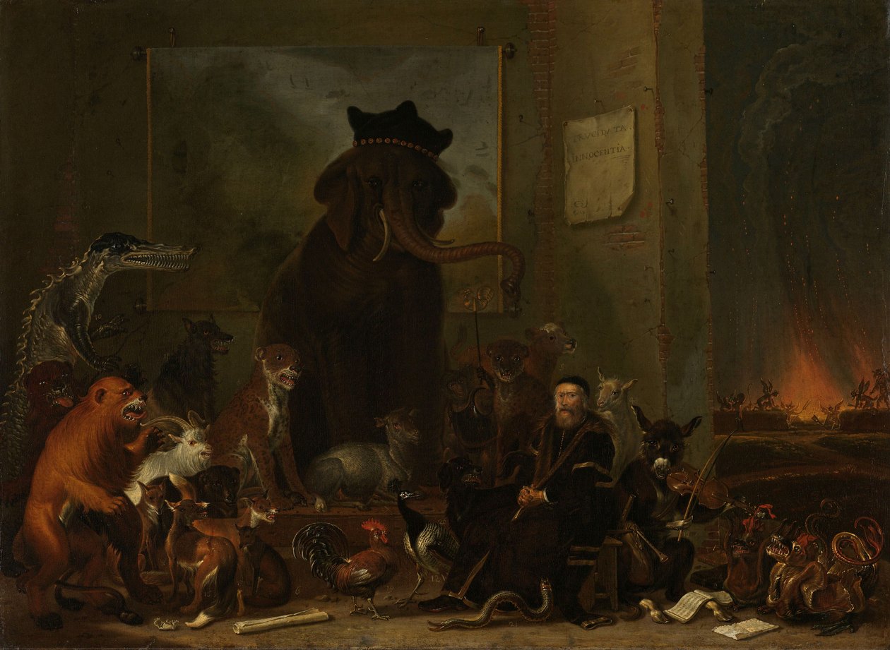 Satira sul processo a Johan van Oldenbarnevelt da Cornelis Saftleven