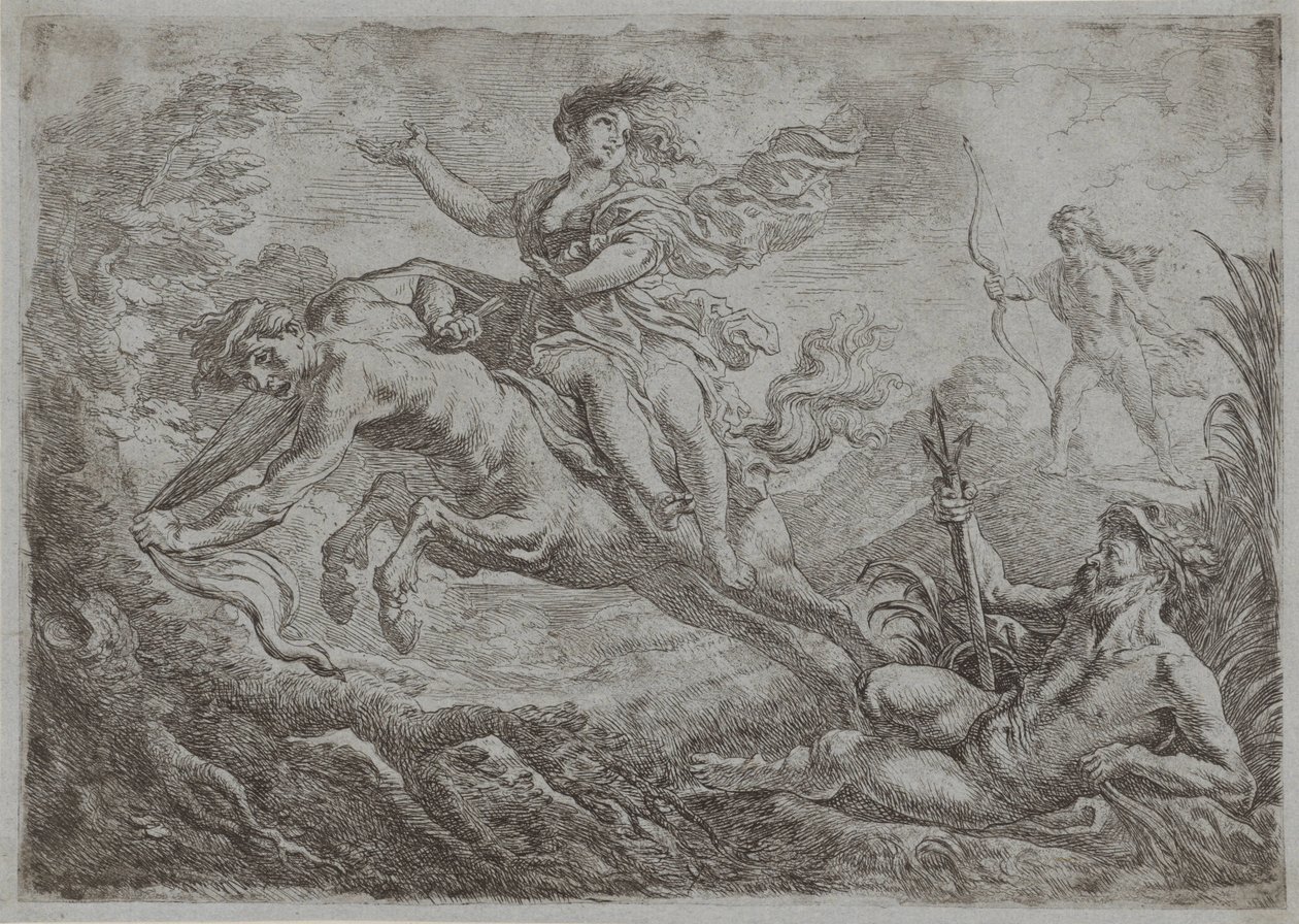 Nesso colpito dalla freccia avvelenata di Ercole da Cornelis Schut (I)