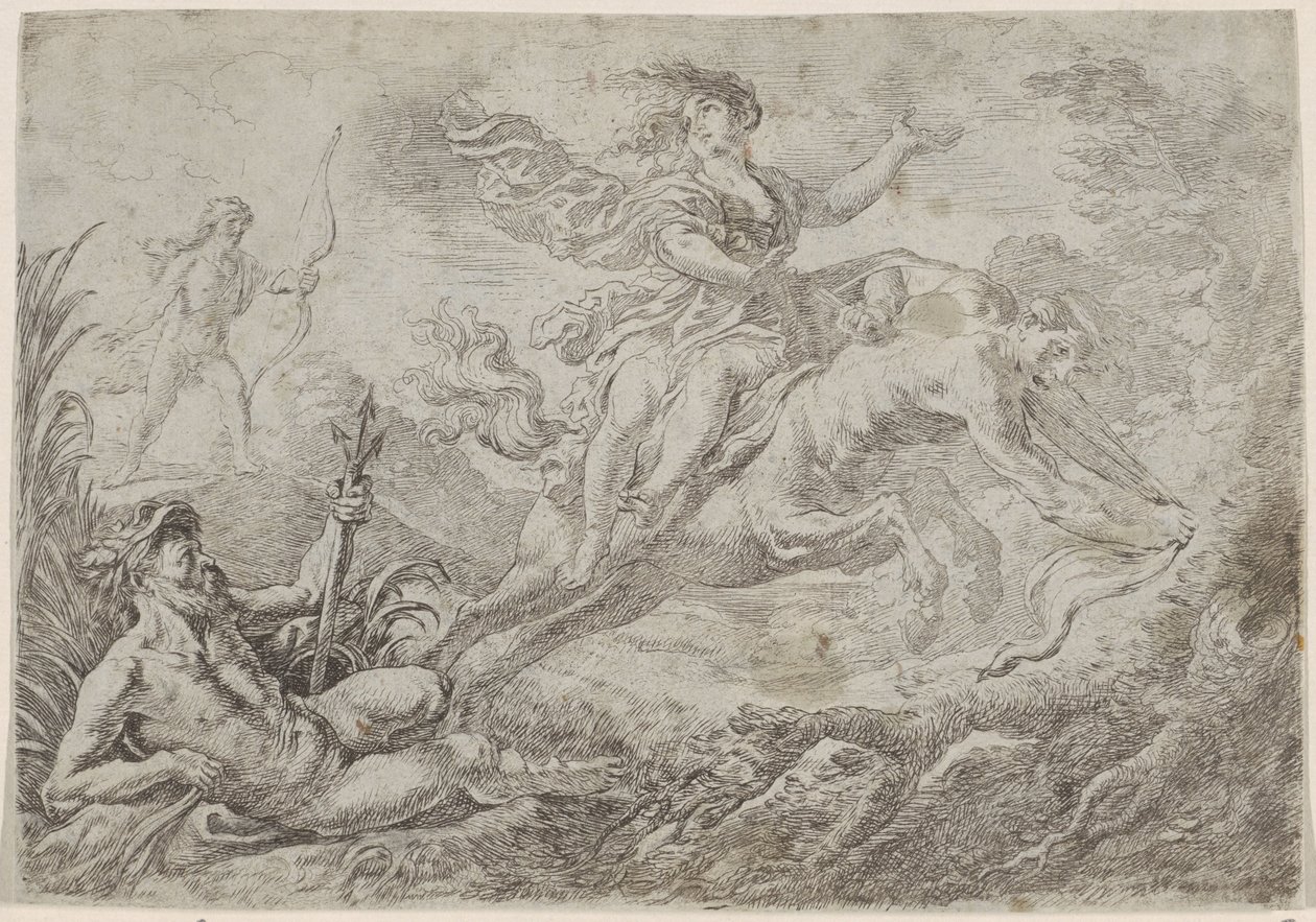 Nesso colpito dalla freccia avvelenata di Ercole da Cornelis Schut (I)