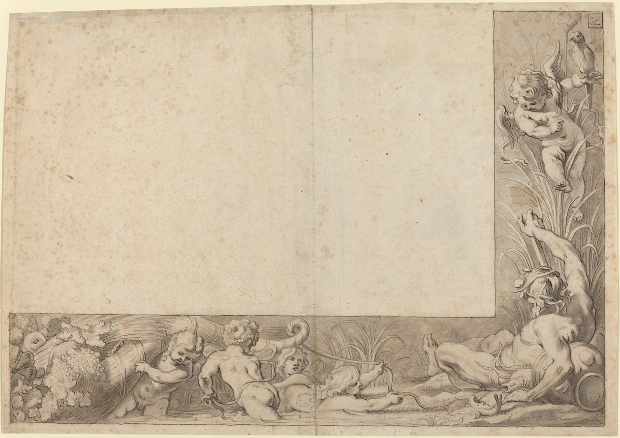 Dio del fiume con putti da Cornelis Schut I