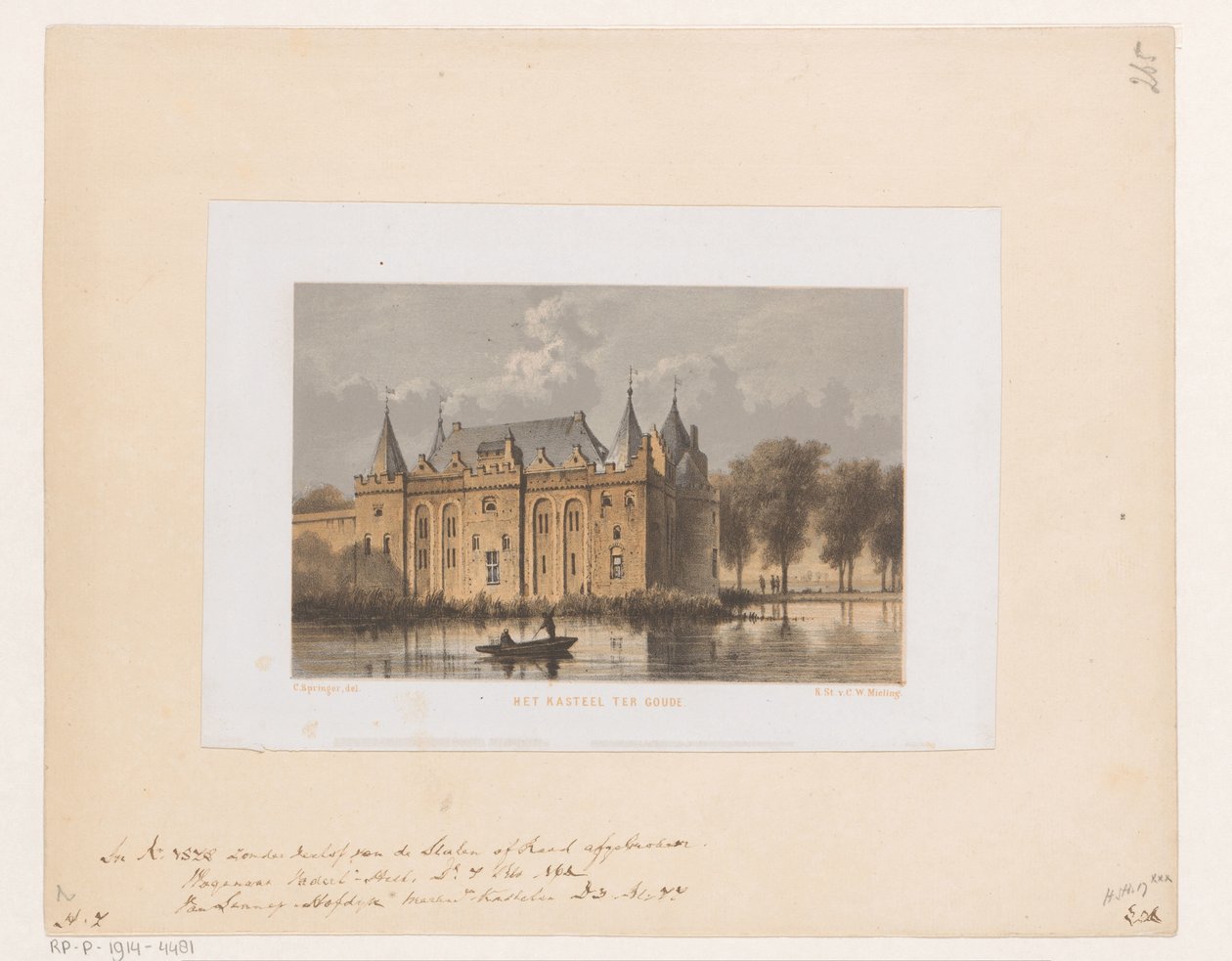 Castello di Gouda da Cornelis Springer