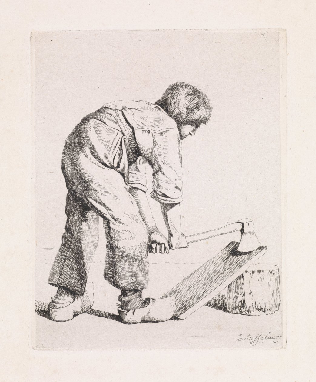 Il taglialegna da Cornelis Steffelaar
