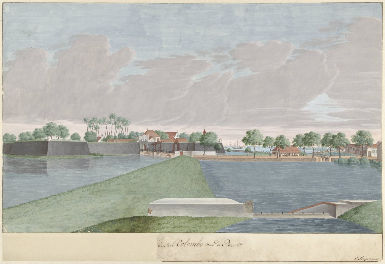 Veduta di Colombo dal passaggio De Beer da Cornelis Steiger