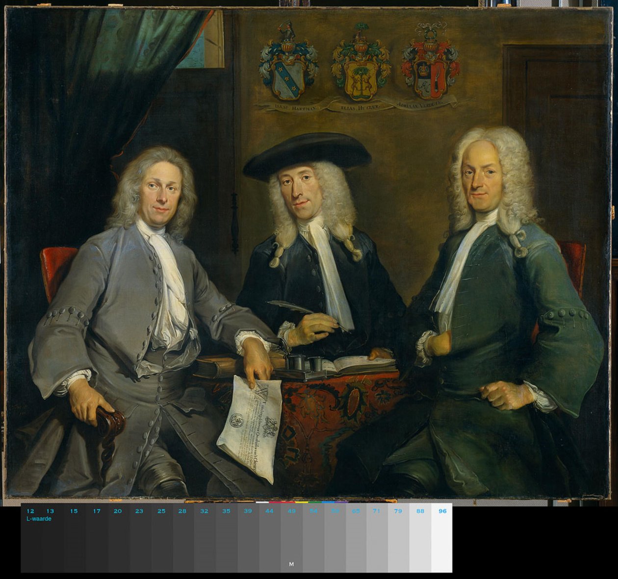 Tre sovrintendenti della gilda dei chirurghi da Cornelis Troost