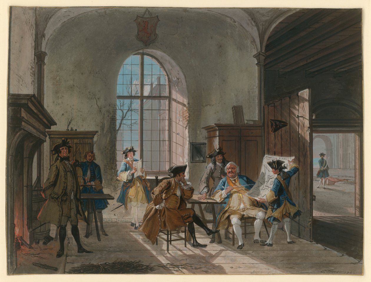 Corpo di guardia da Cornelis Troost