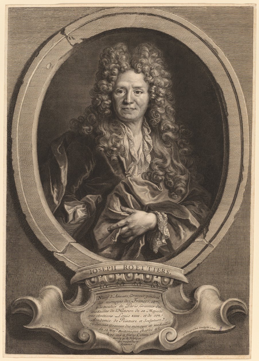 Joseph Roettiers da Cornelis Vermeulen after Nicolas de Largillierre