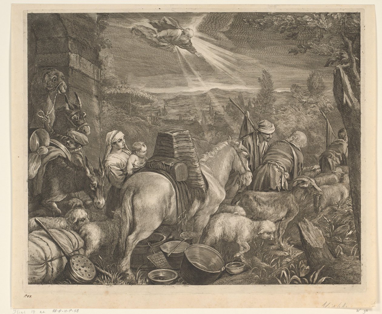 Abramo lascia Haran da Cornelis Visscher (II)