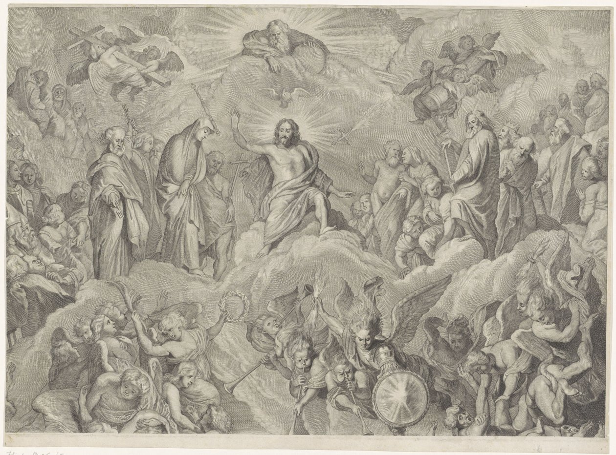 Giudizio Universale (lastra superiore) da Cornelis Visscher (II)
