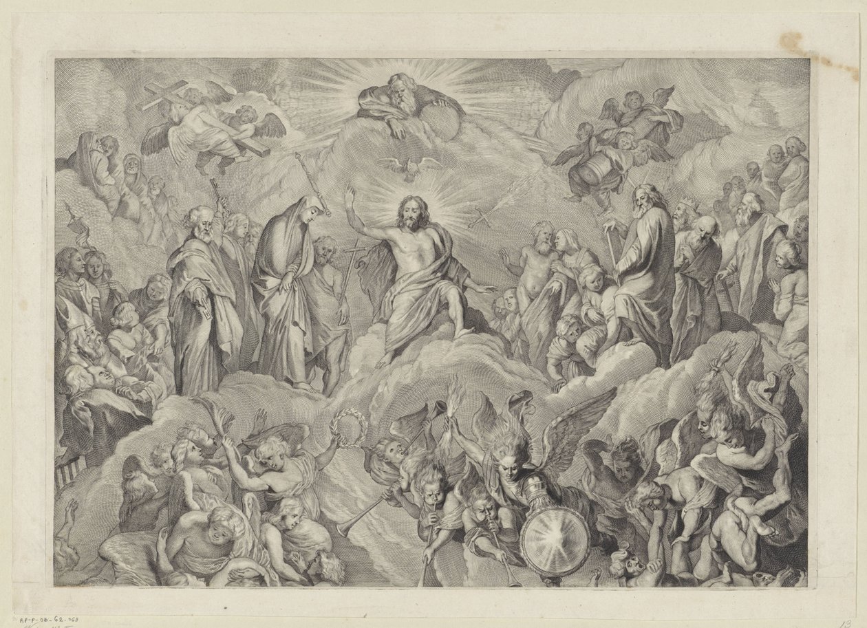 Il giudizio universale (parte superiore) da Cornelis Visscher (II)