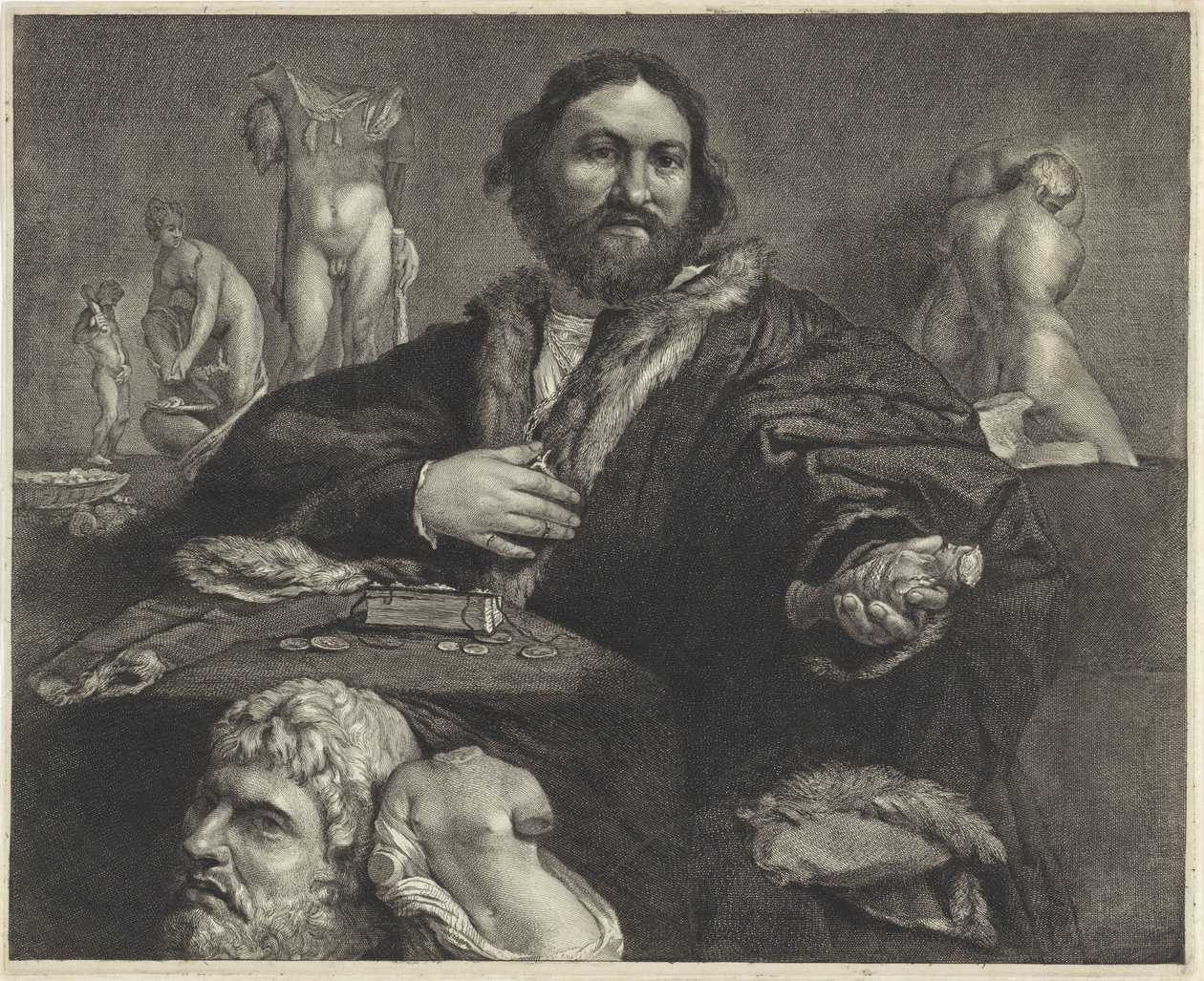 Ritratto del collezionista Andrea Odoni da Cornelis Visscher (II)