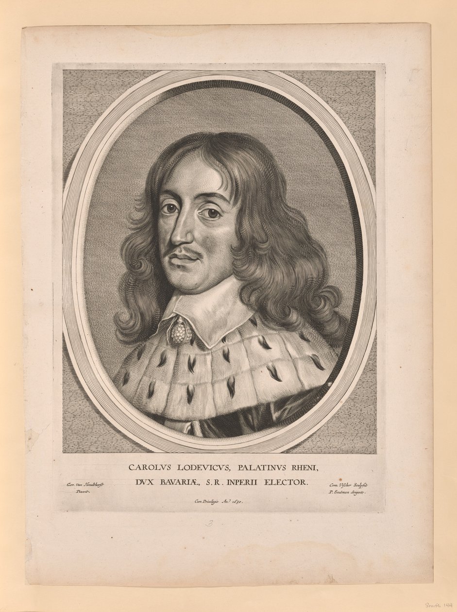 Carlo Luigi, Conte Palatino, da Effigies Variae... da Cornelis Visscher