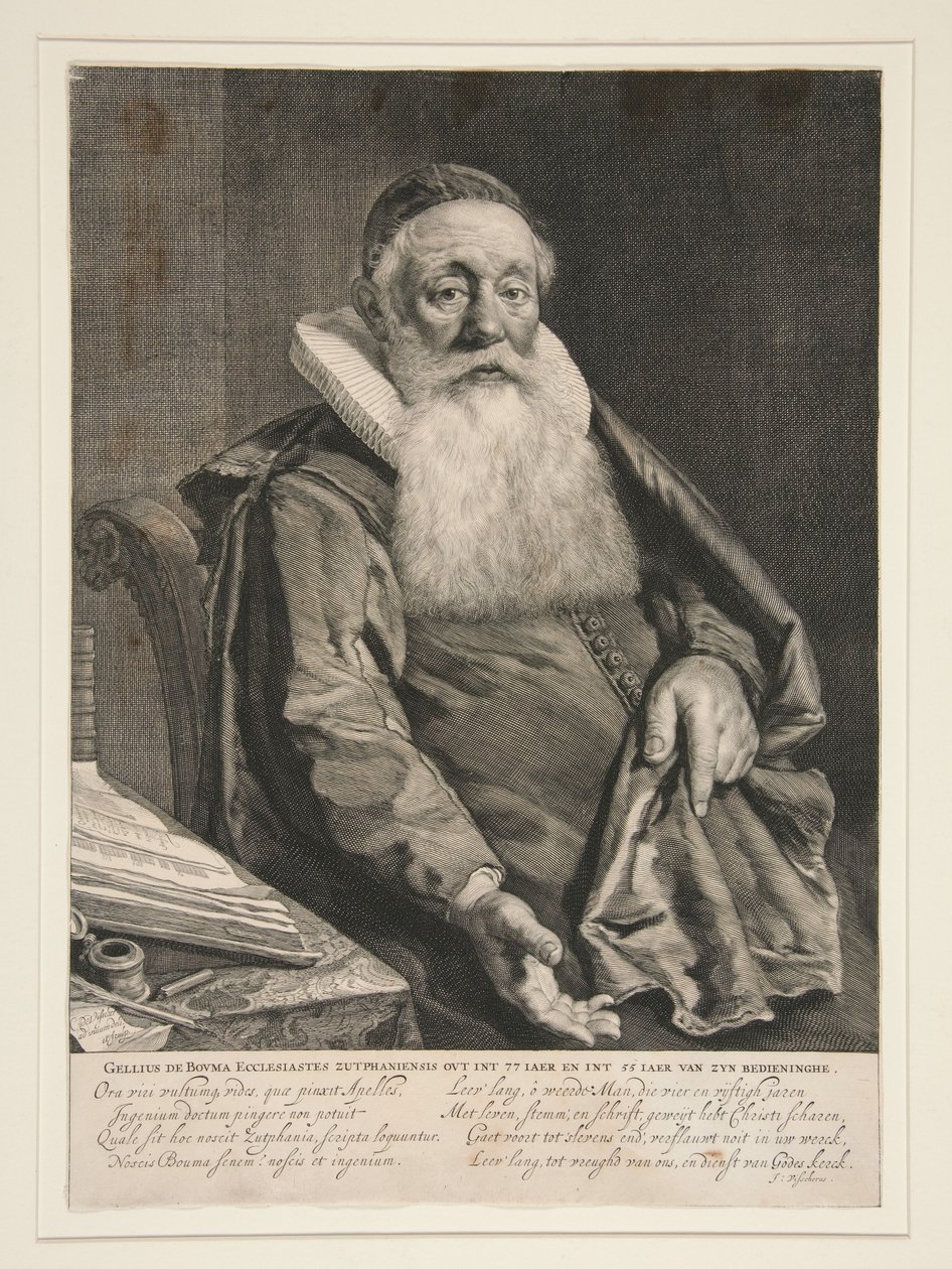 Gellius de Bouma, ministro del Vangelo a Zutphen da Cornelis Visscher