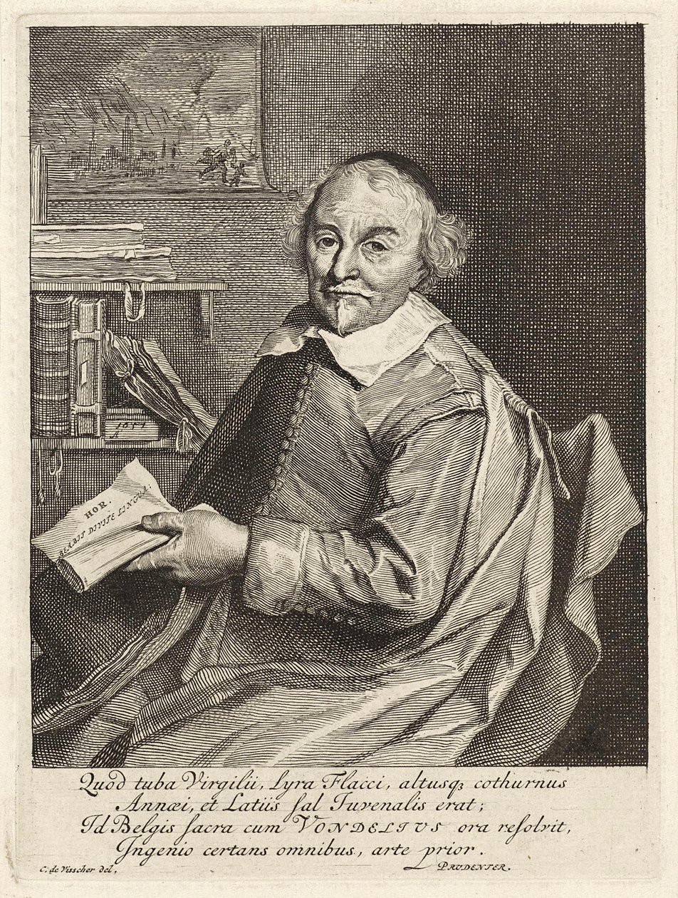 Joost van den Vondel, pub. 1657 da Cornelis Visscher