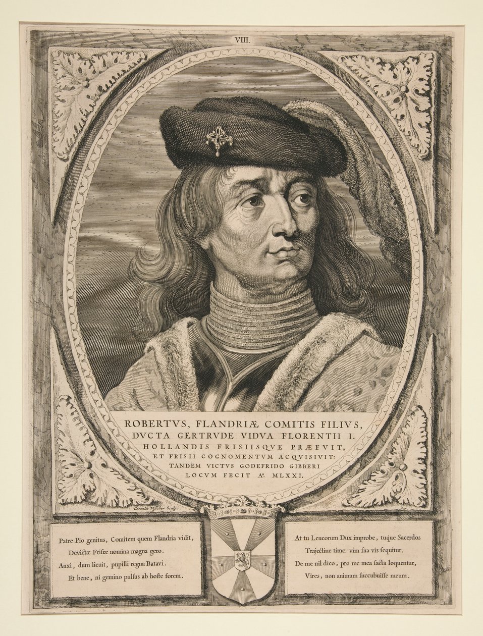 Robertus, figlio del conte delle Fiandre da Cornelis Visscher