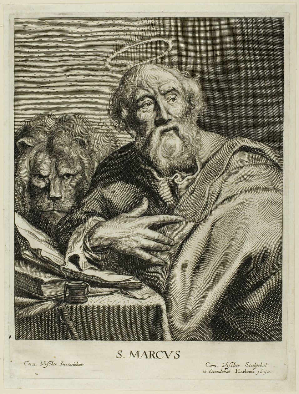 San Marco, da I quattro evangelisti da Cornelis Visscher