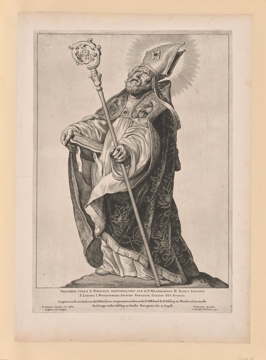 San Willebrord, dai Santi del Nord e del Sud dei Paesi Bassi da Cornelis Visscher