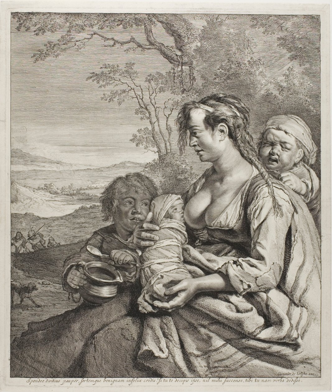 La donna bohémien da Cornelis Visscher