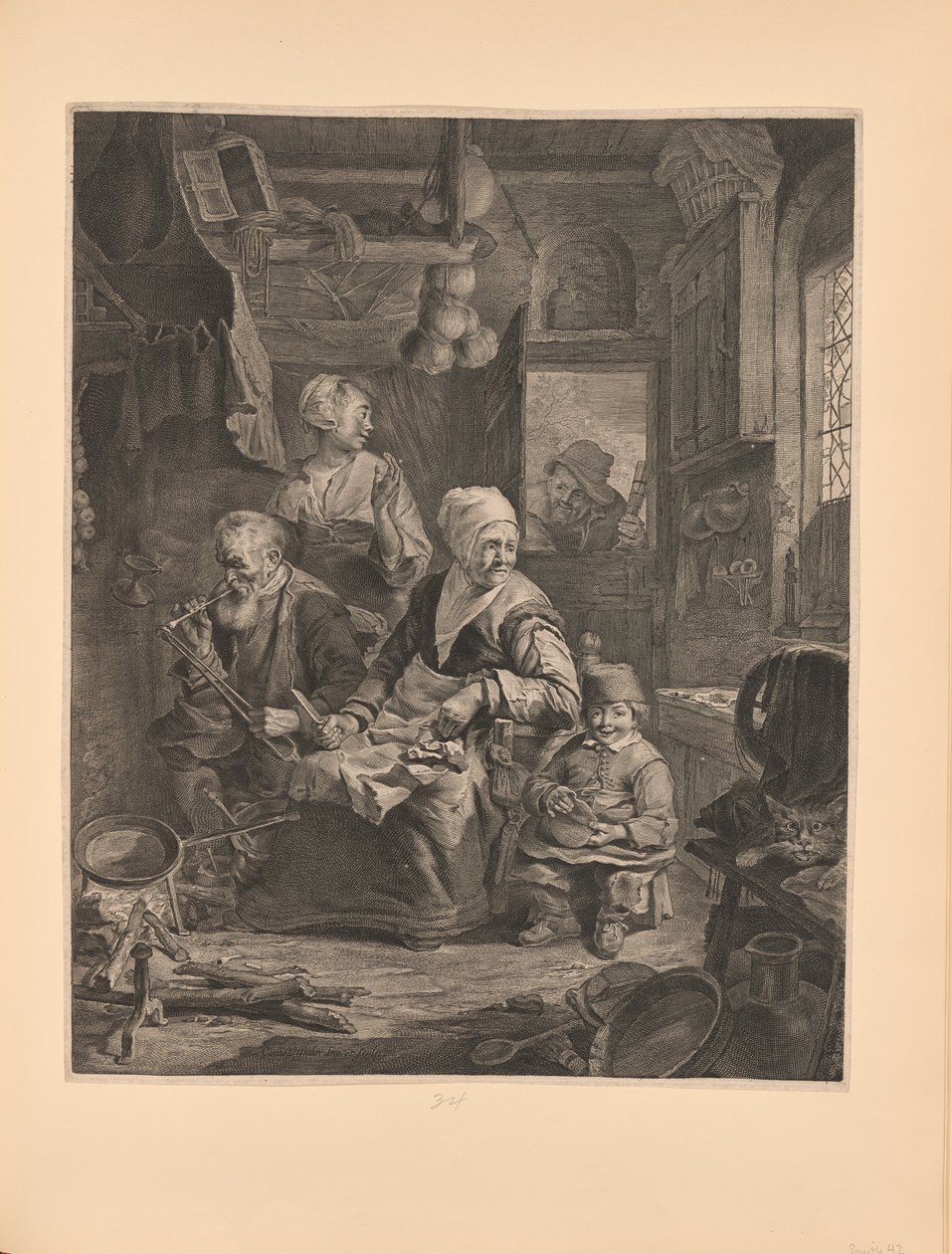 La donna dei pancake da Cornelis Visscher