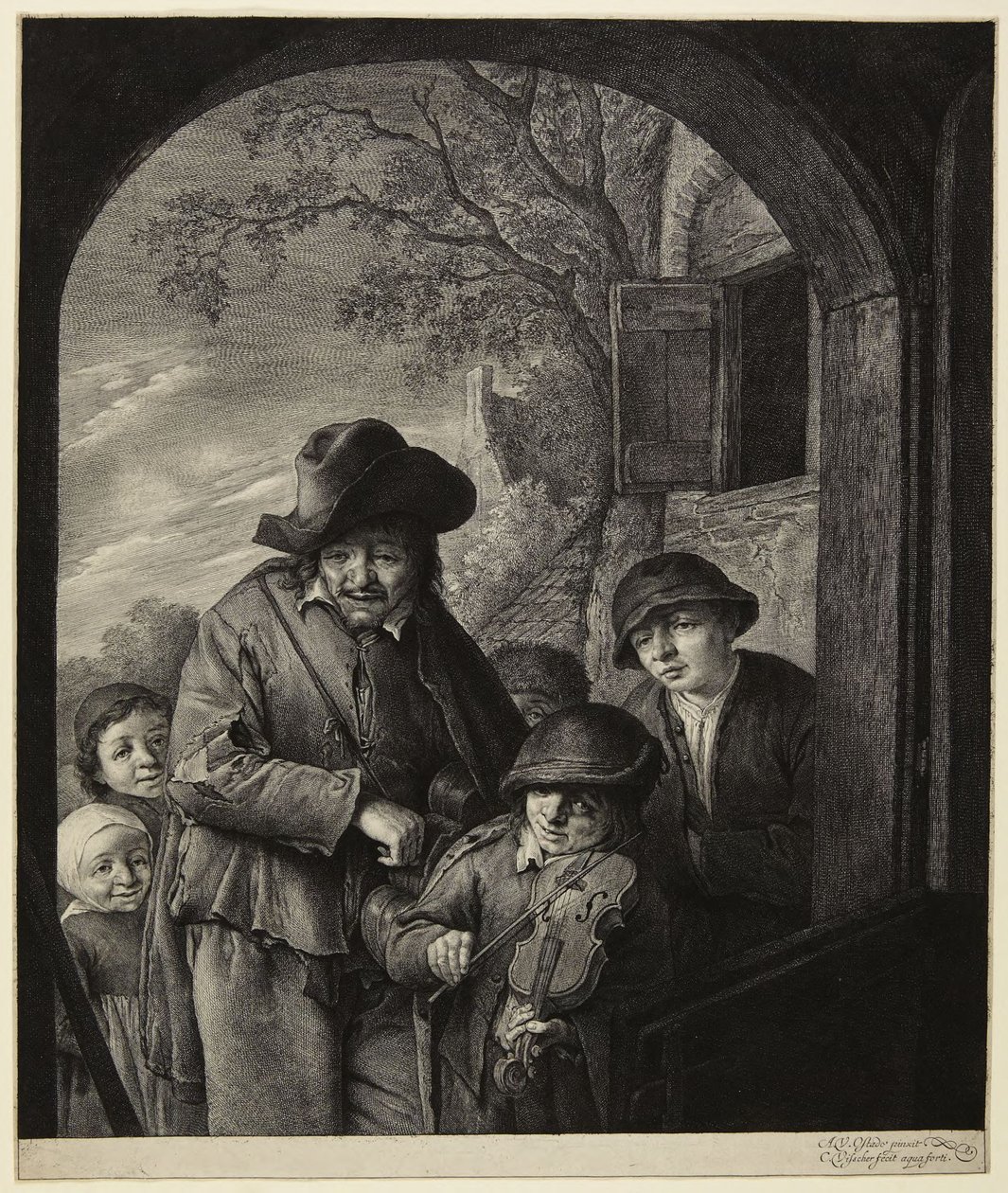 I musicisti itineranti da Cornelis Visscher