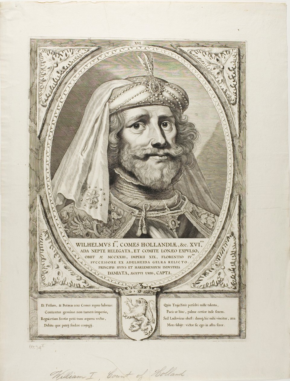 Guglielmo I, dai Principes Hollandiae, Zelandiae, et Frisiae da Cornelis Visscher