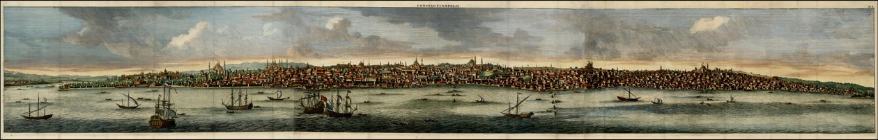 Veduta a colori di Costantinopoli del 1698 di Cornelis De Bruyn da Cornelis de Bruijn