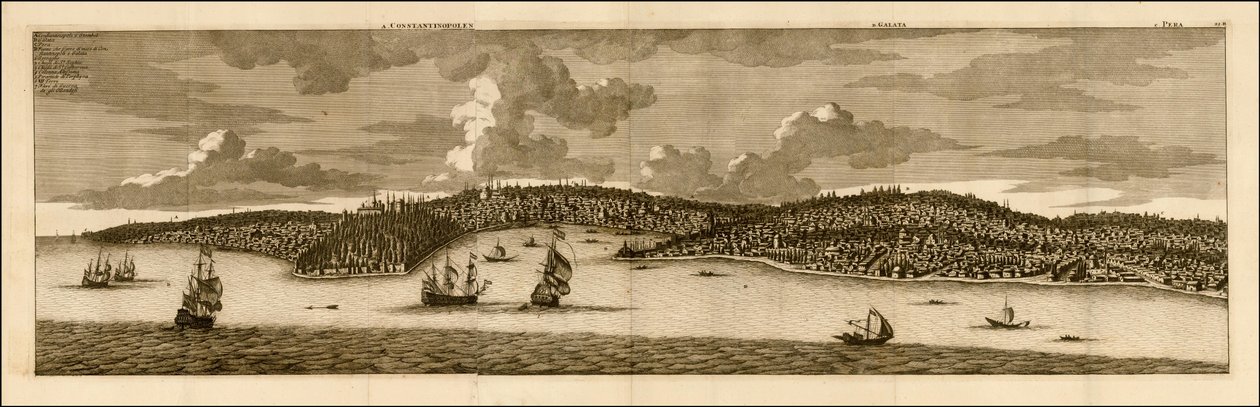 Veduta di Costantinopoli del 1698 di Cornelis De Bruyn da Cornelis de Bruijn